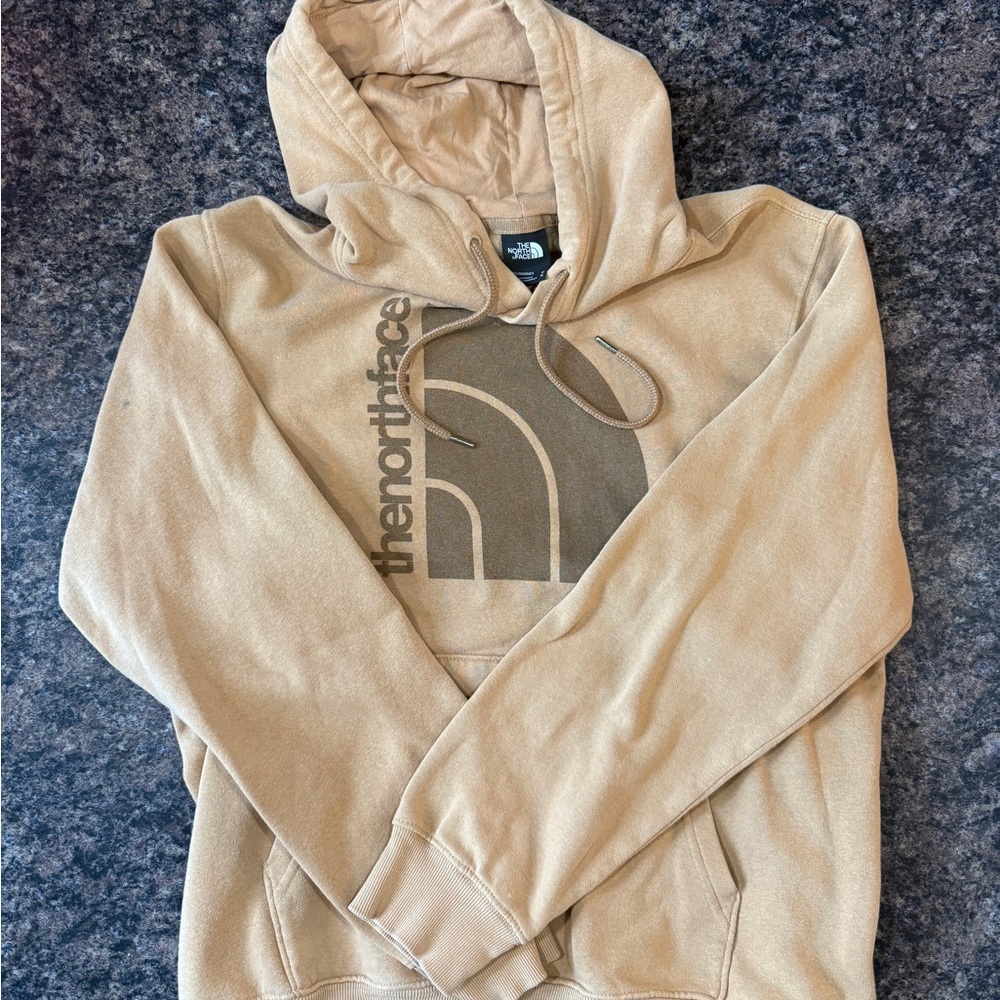The North Face Men's Beige/Tan Logo Pullover Hoodie